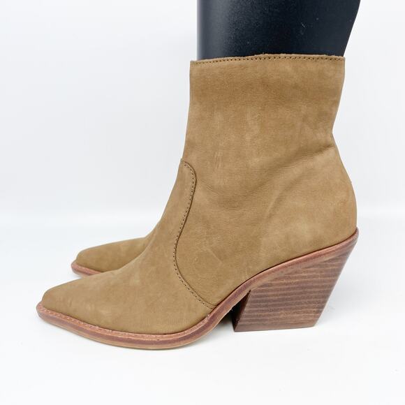 Dolce Vita Women's Volli Pointed-Toe Western Booties Tan Size 6 - Picture 5 of 15